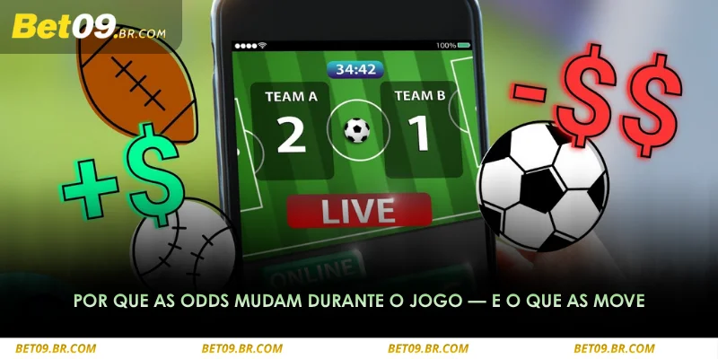 eventos como gols, cartões e lesões impactam diretamente as cotações