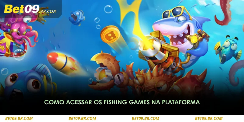 procure pela categoria de fishing games na lista disponível