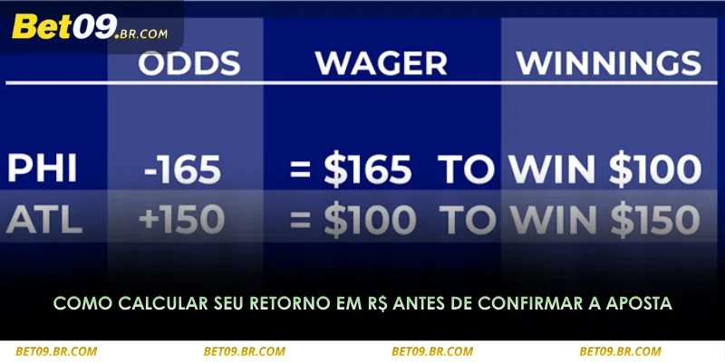 subtraia o valor apostado do retorno total para saber o lucro líquido